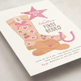 "lets Rodeo" - Children's Birthday Party Invitations in Rose by Creo Study - Detail