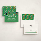 "Kick It Soccer Ball" - Children's Birthday Party Invitations in Grass by Becky Nimoy - Assembled