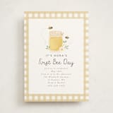 "First Bee Day" - Children's Birthday Party Invitations in Honey by Itsy Belle Studio - Front