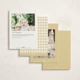 "First Bee Day" - Children's Birthday Party Invitations in Honey by Itsy Belle Studio - Back of Card Options