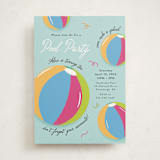 "Make a Splash!" - Children's Birthday Party Invitations in Fruit Punch by Sarah Hawkins Designs - Front