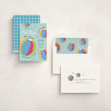 "Make a Splash!" - Children's Birthday Party Invitations in Fruit Punch by Sarah Hawkins Designs - Assembled