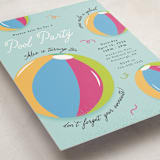 "Make a Splash!" - Children's Birthday Party Invitations in Fruit Punch by Sarah Hawkins Designs - Detail