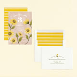 "Sunflower Party" - Children's Birthday Party Invitations in Blush by Pati Cascino - Assembled