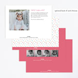 "Sweet Treats" - Children's Birthday Party Invitations in Bubblegum by Shirley Lin Schneider - Back of Card Options