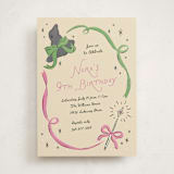 "Spellbound" - Children's Birthday Party Invitations in Butter by Pixel and Hank - Front