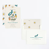 "It's a Pool Party" - Children's Birthday Party Invitations in Poolside by Kristen Knechtel - Assembled