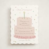 "Confetti Party" - Children's Birthday Party Invitations in Blush by Tina Faselli - Front