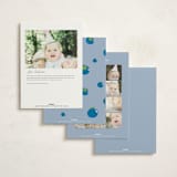 "Berry Sweet" - Children's Birthday Party Invitations in Blueberry by Sarah Hawkins Designs - Back of Card Options