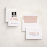 "birthday photo" - Children's Birthday Party Invitations in Peony by Lori Wemple - Assembled