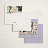 "Sweet Polka Dots" - Children's Birthday Party Invitations in Mixed Berry by Angela Thompson - Back of Card Options