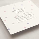"Sweet Polka Dots" - Children's Birthday Party Invitations in Mixed Berry by Angela Thompson - Detail