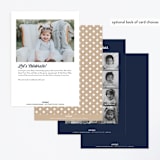"Little Slugger" - Children's Birthday Party Invitations in Patriotic by One Swell Studio - Back of Card Options