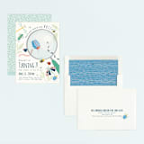 "Buzzing Birthday" - Children's Birthday Party Invitations in Dragonfly by Kiersten Garner - Assembled