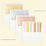 "Double Rainbow Scoop" - Children's Birthday Party Invitations in Sherbert by Baumbirdy - Envelope Liner Options