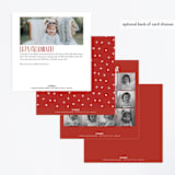 "Knight in Shining Armor" - Children's Birthday Party Invitations in Crimson by Haley Warner - Back of Card Options