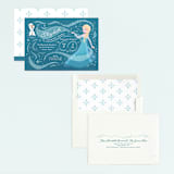 "Disney Frozen Snow Sparkles" - Children's Birthday Party Invitations in Frosty by curiouszhi - Assembled