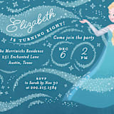 "Disney Frozen Snow Sparkles" - Children's Birthday Party Invitations in Frosty by curiouszhi - Detail