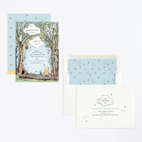 "Disney's Winnie the Pooh in the Wood" - Children's Birthday Party Invitations in Sky by Becky Nimoy - Assembled