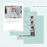 "Hot Air Balloon Birthday" - Children's Birthday Party Invitations in Teal by Noonday Design - Back of Card Options
