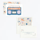 "Lets rock" - Children's Birthday Party Invitations in Denim by Creo Study - Assembled