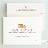 "Autumn Pumpkin" - Children's Birthday Party Invitations in Peach by Karidy Walker - FREE Recipient Addressing