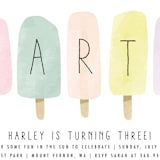 "sweet fun in the sun" - Children's Birthday Party Invitations in Rainbow by Karidy Walker - Detail