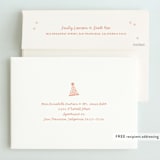 "Pizza Party Hat" - Children's Birthday Party Invitations in Coral by Lauren Chism - FREE Recipient Addressing