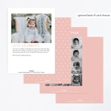 "Giraffe and Balloons" - Children's Birthday Party Invitations in Blush by iamtanya - Back of Card Options