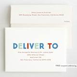 "Blocks" - Children's Birthday Party Invitations in Frost by Baumbirdy - FREE Recipient Addressing