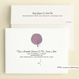 "First Balloon" - Children's Birthday Party Invitations in Lavender by Karen Glenn - FREE Recipient Addressing