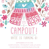 "Teepee Party" - Children's Birthday Party Invitations in Petal by Sara Berrenson - Detail
