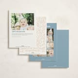 "Step Right Up" - Children's Birthday Party Invitations in Sky by Joanna Griffin - Back of Card Options