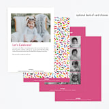 "Confetti Sprinkle" - Children's Birthday Party Invitations in Gumdrops by Up Up Creative - Back of Card Options