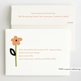 "Flower Cake" - Children's Birthday Party Invitations in Lime by Baumbirdy - FREE Recipient Addressing
