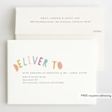 "Double the fun" - Children's Birthday Party Invitations in Sherbet by Creo Study - FREE Recipient Addressing