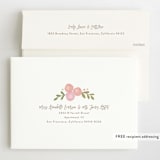 "Blooming Peonies" - Children's Birthday Party Invitations in Peach by Jennifer Wick - FREE Recipient Addressing