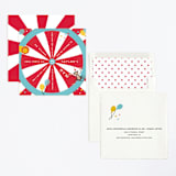 "Circus Party" - Children's Birthday Party Invitations in Tomato by Anupama - Assembled