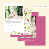 "Party Dinos" - Children's Birthday Party Invitations in Forest by Sarah Knight - Back of Card Options