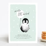 "ONEderland" - Children's Birthday Party Invitations in Mint by Vivian Yiwing - Front