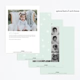 "ONEderland" - Children's Birthday Party Invitations in Mint by Vivian Yiwing - Back of Card Options