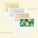 "Jungle Birds" - Children's Birthday Party Invitations in Carribean by Itsy Belle Studio - Envelope Liner Options