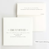"Come Fly with Us" - Children's Birthday Party Invitations in Teal by Karidy Walker - FREE Recipient Addressing