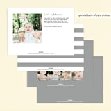 "Onederful" - Children's Birthday Party Invitations in Cloud by Susan Asbill - Back of Card Options