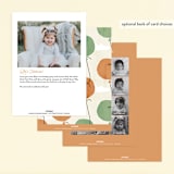 "First Balloon" - Children's Birthday Party Invitations in Tangerine by Karen Glenn - Back of Card Options