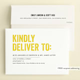 "Head Bang" - Children's Birthday Party Invitations in Lemon by Carrie ONeal - FREE Recipient Addressing