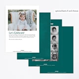 "sssomeone's birthday" - Children's Birthday Party Invitations in Teal by Kiersten Garner - Back of Card Options