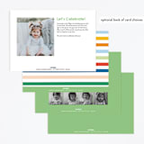 "These Babes" - Children's Birthday Party Invitations in Mint by Baumbirdy - Back of Card Options