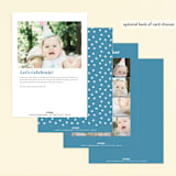 "pawty time" - Children's Birthday Party Invitations in Sky by Karidy Walker - Back of Card Options