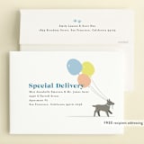 "pawty time" - Children's Birthday Party Invitations in Sky by Karidy Walker - FREE Recipient Addressing